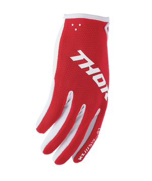 Thor Ridemode Youth MX Gloves - Static Red