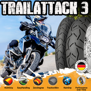 Continental 120/90-17 Trail Attack 3 Rear Tyre - 64S Bias TL