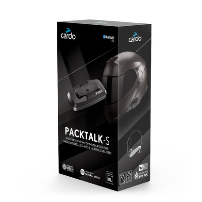 Cardo Packtalk-S Shoei Single Intercom Communication System