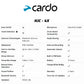 Cardo HJC 4X - Single - Intercom Communication System