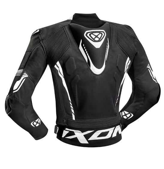 Ixon Vortex 2 Leather Sports Jacket - Black/White