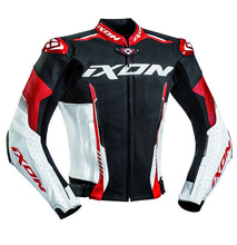 Load image into Gallery viewer, Ixon Vortex 2 Leather Sports Jacket - Black/White/Red