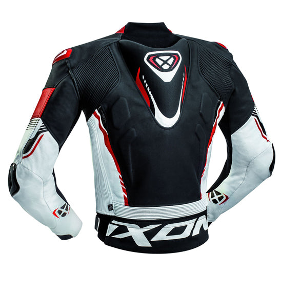 Ixon Vortex 2 Leather Sports Jacket - Black/White/Red
