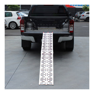Whites Folding Alloy Motorcycle Ramp 226x30cm - 340kg Rated