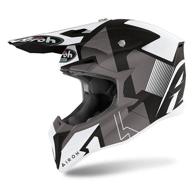 Airoh Adult Small - Wraap MX Helmet - Raze Matt Black