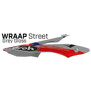 Airoh Wraap Replacement Peak - Street Grey Metal Gloss
