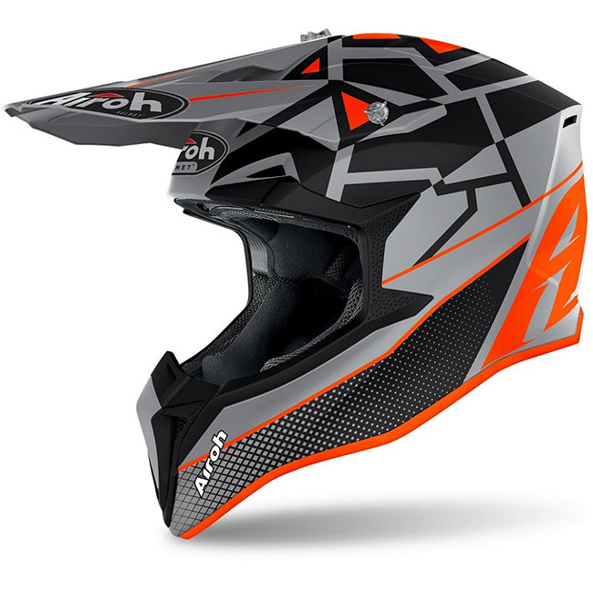Airoh Wraap Youth MX Helmet - Mood Matt Orange