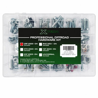 X-Tech Honda CRF Motorcycle Bolt Kit - 205 Piece