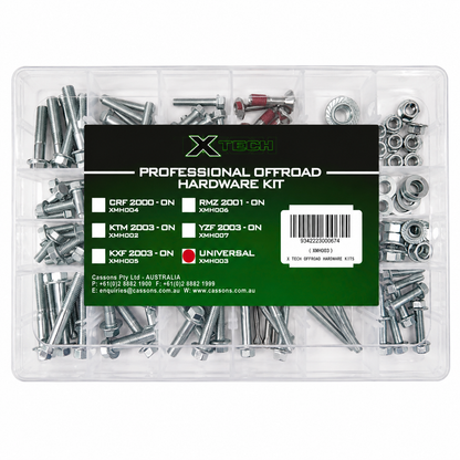 X-Tech Universal Motorcycle Bolt Kit - 170 Piece