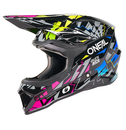 Oneal 1SRS Youth MX Helmet - Stixx Black / Multi