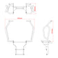Zeta Pipe Tank Guard- Honda CRF250 Rally/S /CRF300 Rally '21-