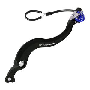 Zeta Trigger Brake Pedal Yamaha YZ125/250/250X Blue