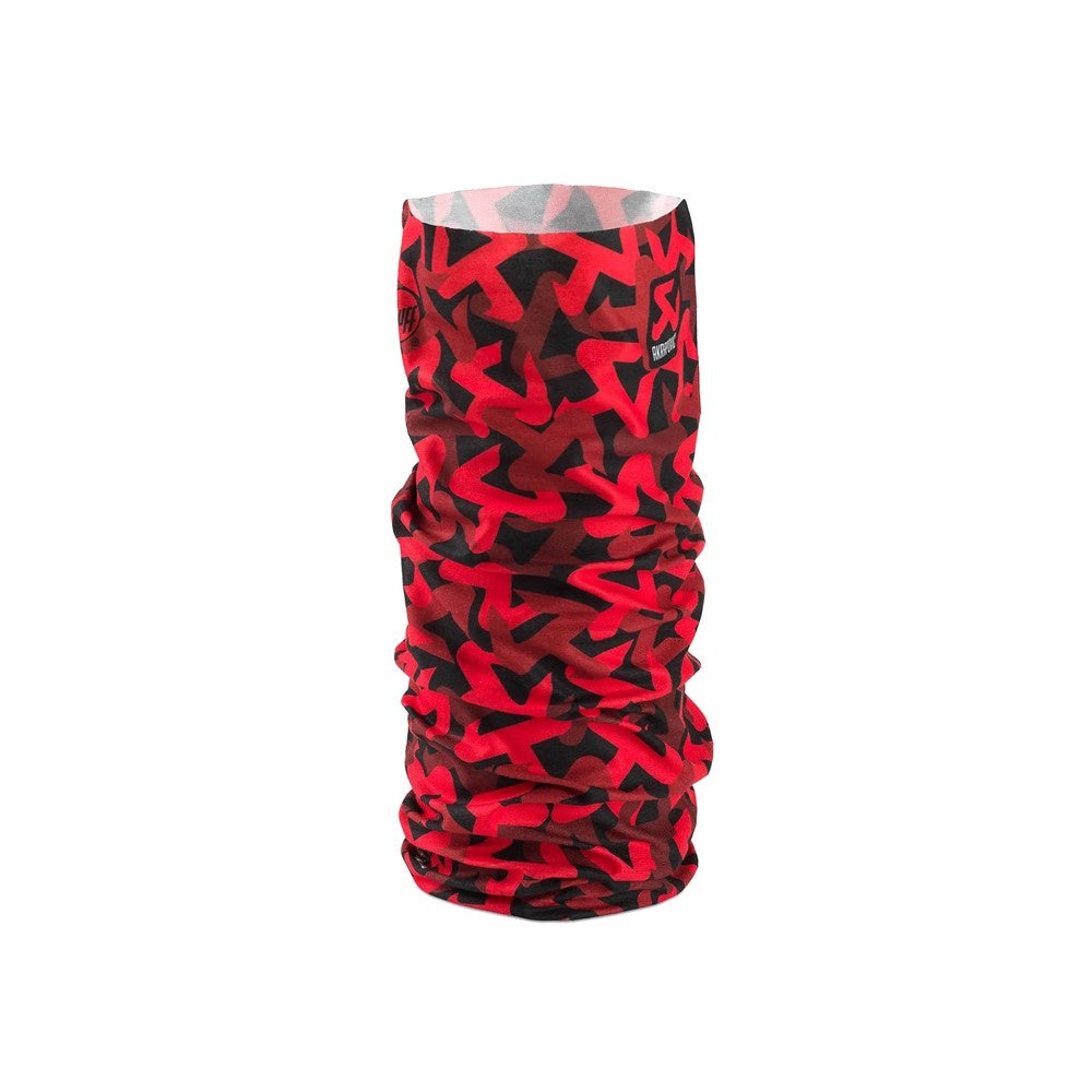 Buff Akrapovic Logos - Red / Black