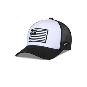 Alpinestars Flag Snapback Hat - White / Black
