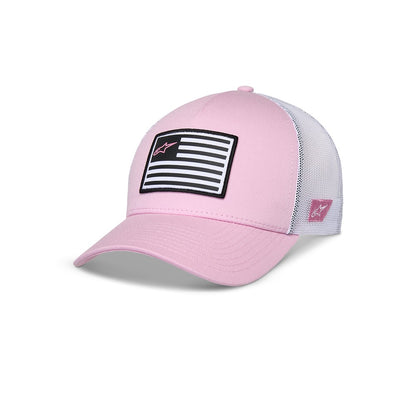 Alpinestars Flag Snapback Hat - Pink / White