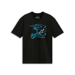 Alpinestars MX Helmet CSF Tee - Black / Blue