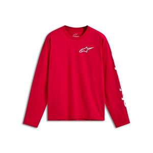Alpinestars Trackside CSF Long Sleeve Tee - Red/White