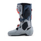 Alpinestars Tech-10 Enduro Adult Boots - Mid Gray / Dark Gray / Red Fluoro