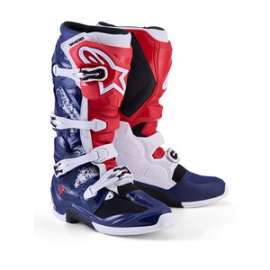 Alpinestars Tech-7 Adult MX Boots - Limited Edition Unity Red / White / Blue
