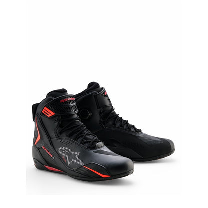 Alpinestars Faster-4 Drystar Riding Shoes - Black / Red