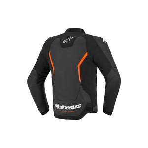 Alpinestars GP Force V2 Leather Jacket - Black / Red Fluoro