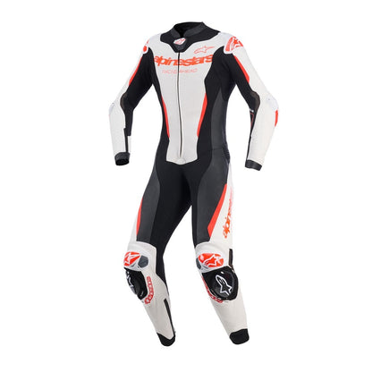 Alpinestars Stella GP-R7 Leather Suit - White / Black / Red Fluoro