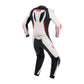Alpinestars Stella GP-R7 Leather Suit - White / Black / Red Fluoro
