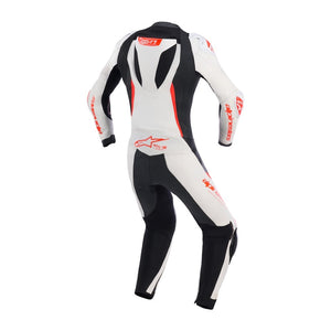 Alpinestars Stella GP-R7 Leather Suit - White / Black / Red Fluoro