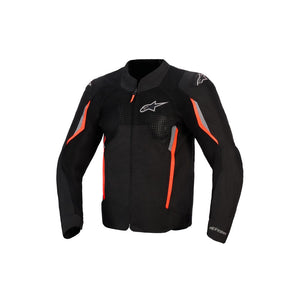 Alpinestars AST V3 Air Jacket - Black / Dark Gray / Red Fluoro