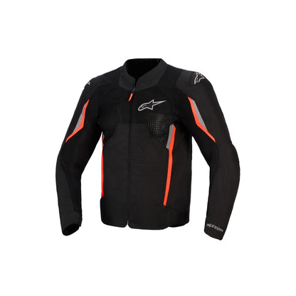 Alpinestars AST V3 Air Jacket - Black / Dark Gray / Red Fluoro