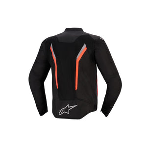 Alpinestars AST V3 Air Jacket - Black / Dark Gray / Red Fluoro