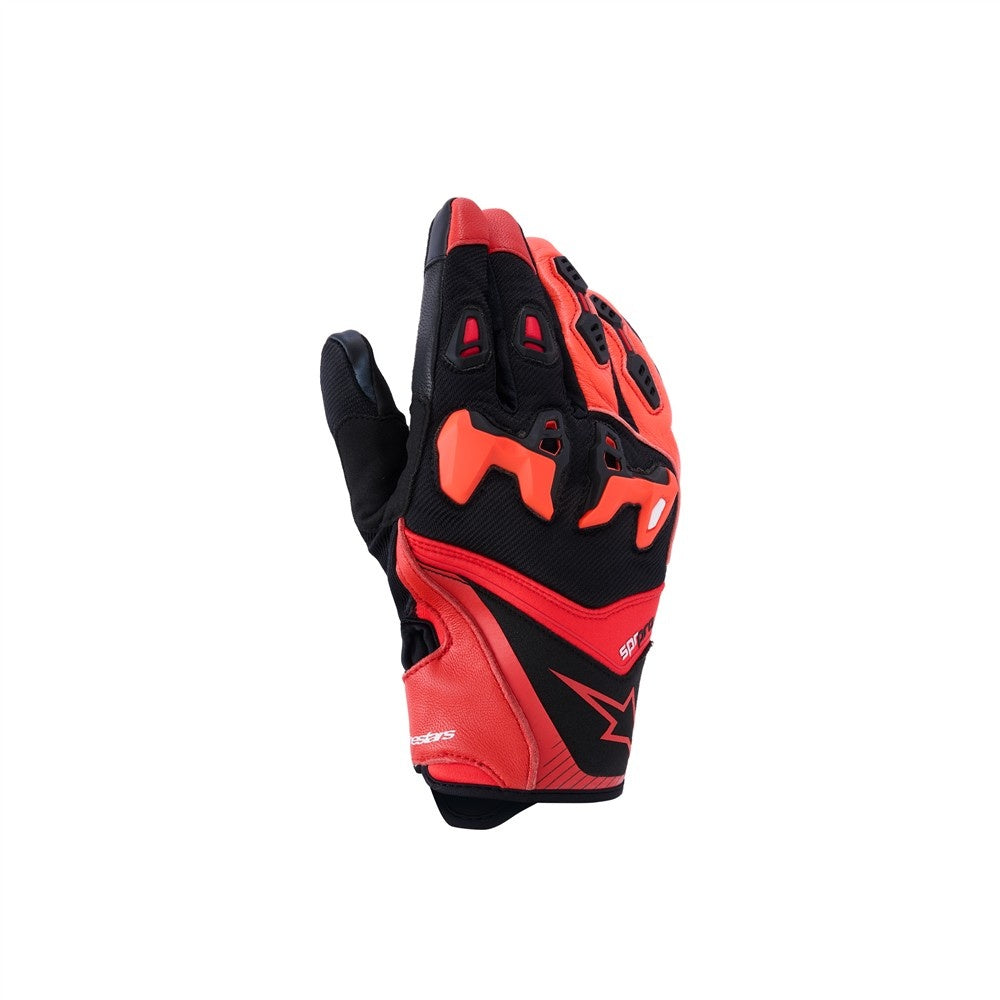 Alpinestars SP-R Pro Gloves - Bright Red / Red Fluoro / Black