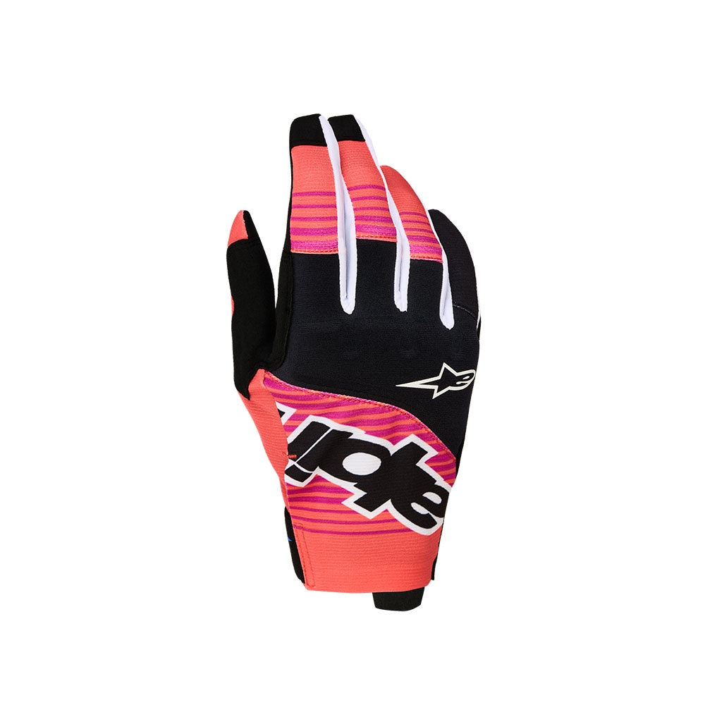 Alpinestars Techstar Adult MX Gloves - Hot Coral / Black / Fuchsia