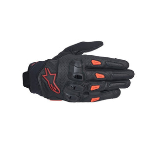 Alpinestars SP X 7 Gloves - Black / Dark Red / Red Fluoro