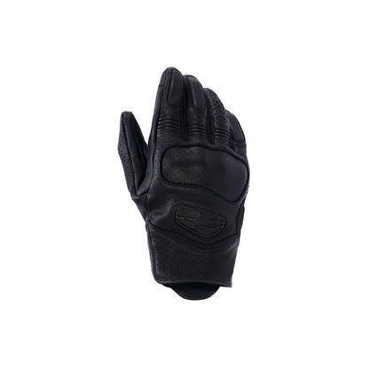 Alpinestars Mustang V3 Leather Gloves - Black / Black
