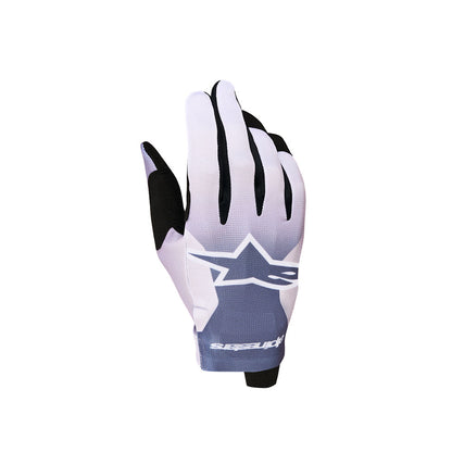 Alpinestars Radar Adult MX Gloves - Ash Gray / Light Lilac / White / Black