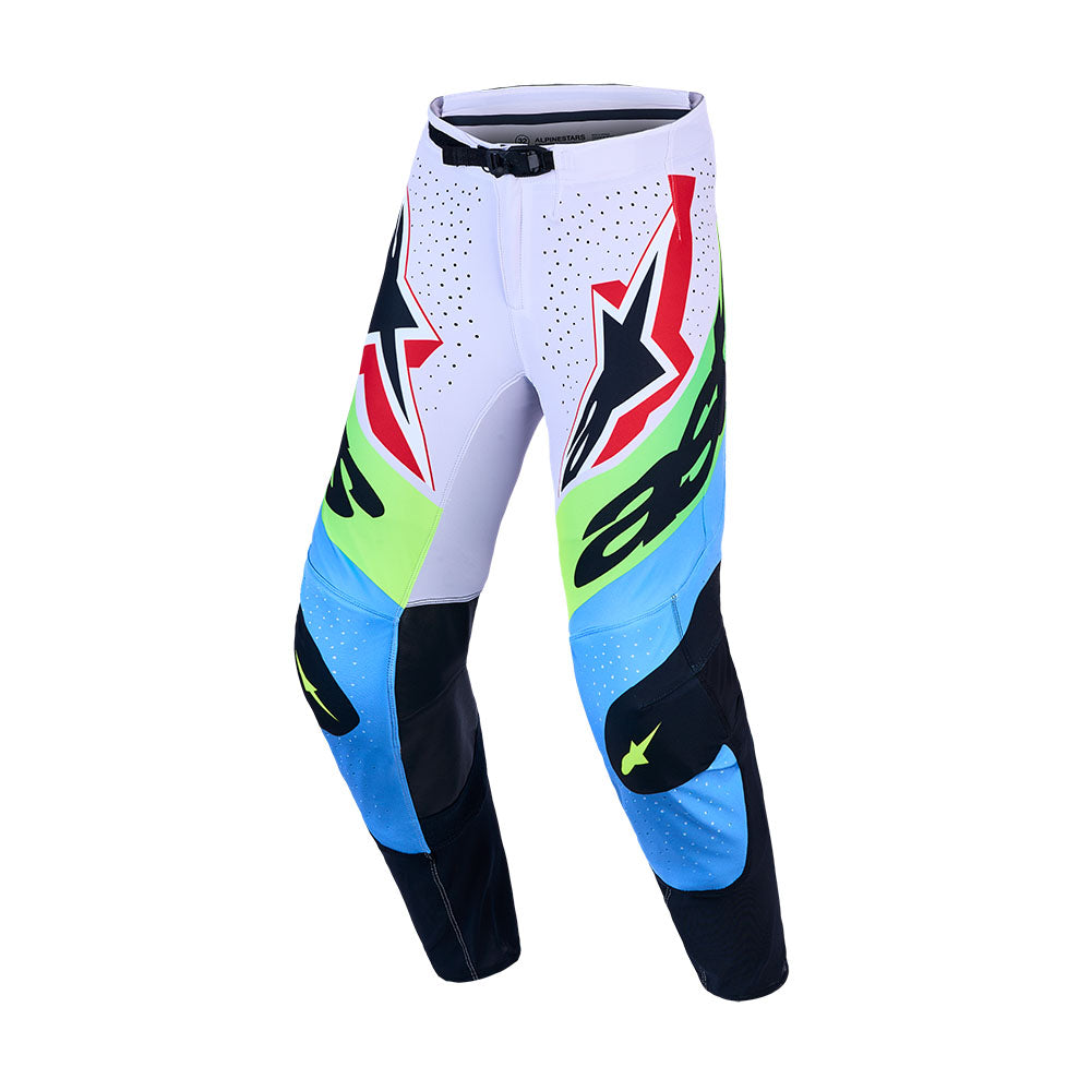 Alpinestars Supertech Adult MX Pants - Dyna Light Lilac / Green Fluoro / Black