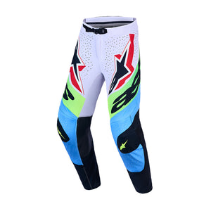 Alpinestars Supertech Adult MX Pants - Dyna Light Lilac / Green Fluoro / Black