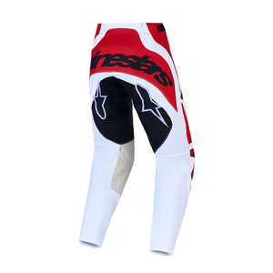 Alpinestars Techstar Adult MX Pants - Maven Fire Red / White / Lavender / Black