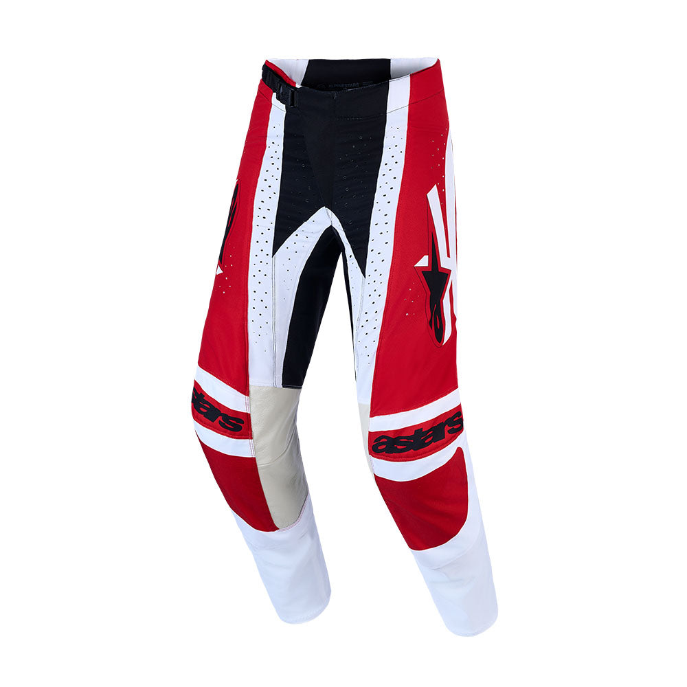 Alpinestars Techstar Adult MX Pants - Maven Fire Red / White / Lavender / Black