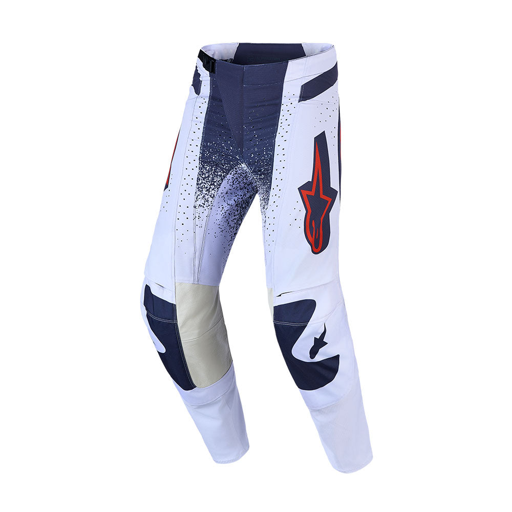 Alpinestars Techstar Adult MX Pants - Swan Light Lilac / Dark Gray / Red Fluoro