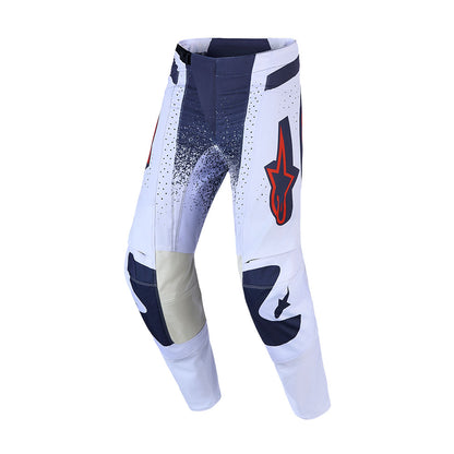 Alpinestars Techstar Adult MX Pants - Swan Light Lilac / Dark Gray / Red Fluoro