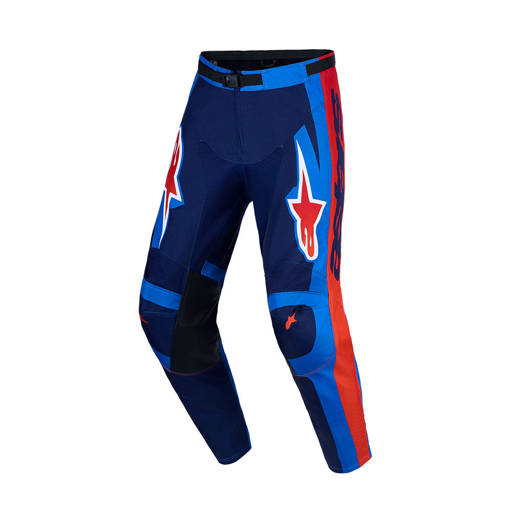 Alpinestars Racer Adult MX Pants - Hunt Strong Blue / Deep Blue / Fire Red