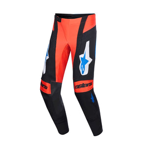 Alpinestars Techstar Adult MX Pants - Knif Orange / Black / UCLA Blue
