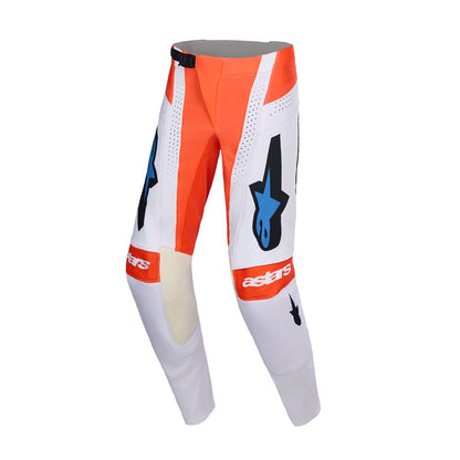 Alpinestars Techstar Adult MX Pants - Knif Light Gray / Orange Fluoro / Black