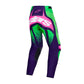 Alpinestars Techstar Adult MX Pants - Nomur Deep Purple / Green / Pink Fluoro