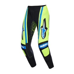 Alpinestars Techstar Adult MX Pants - Nomur Dark Navy / Yellow Fluoro / UCLA Blue