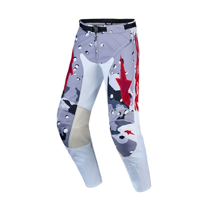 Alpinestars Racer Air Adult MX Pants - Lone Gray Camo / White / Fire Red