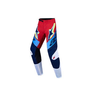 Alpinestars Supertech Youth Pants - Dyna Fire Red / White / Navy Blue