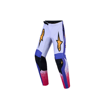 Alpinestars Fluid Youth MX Pants - Drag Light Lilac / Blue / Iris Gold